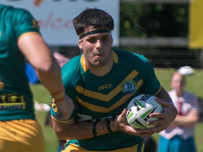 Carter Ford from St Brendan's College at Kirwan State High School State vs St Brendan's College Semi Final 2024. Thursday 22 August 2024 Picture:Michaela Harlow