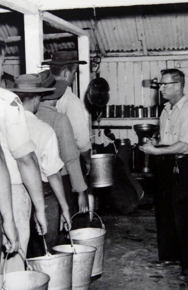 A historical photo of the Westbrook Farm Home for Boys.