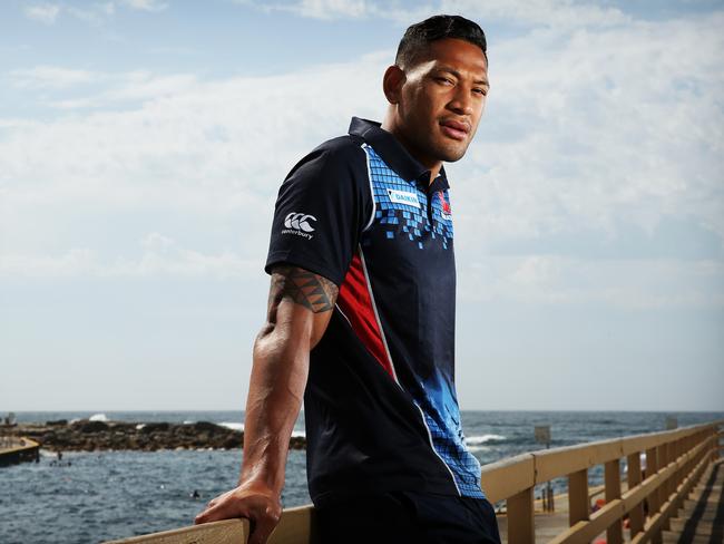 Rugby union star Israel Folau has come under scrutiny after his comment on gay people. Picture: Tim Hunter