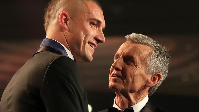 The 2017 AFL Brownlow Medal Count at Crown Palladium. Dustin Martin wins the brownlow. Picture: Mark Stewart