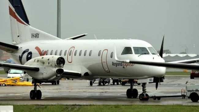 The plane lost its propeller 19km from Sydney airport. The propeller missed houses and cars and landed in forest. The plane landed safely in Sydney. Picture: Supplied