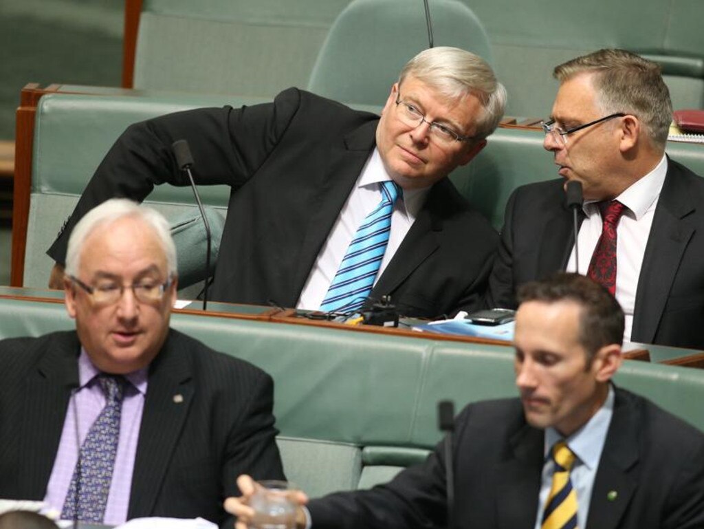 Kevin Rudd, a close friend of Anthony Byrne, made a cameo in the 60 Minutes story. What a coincidence.