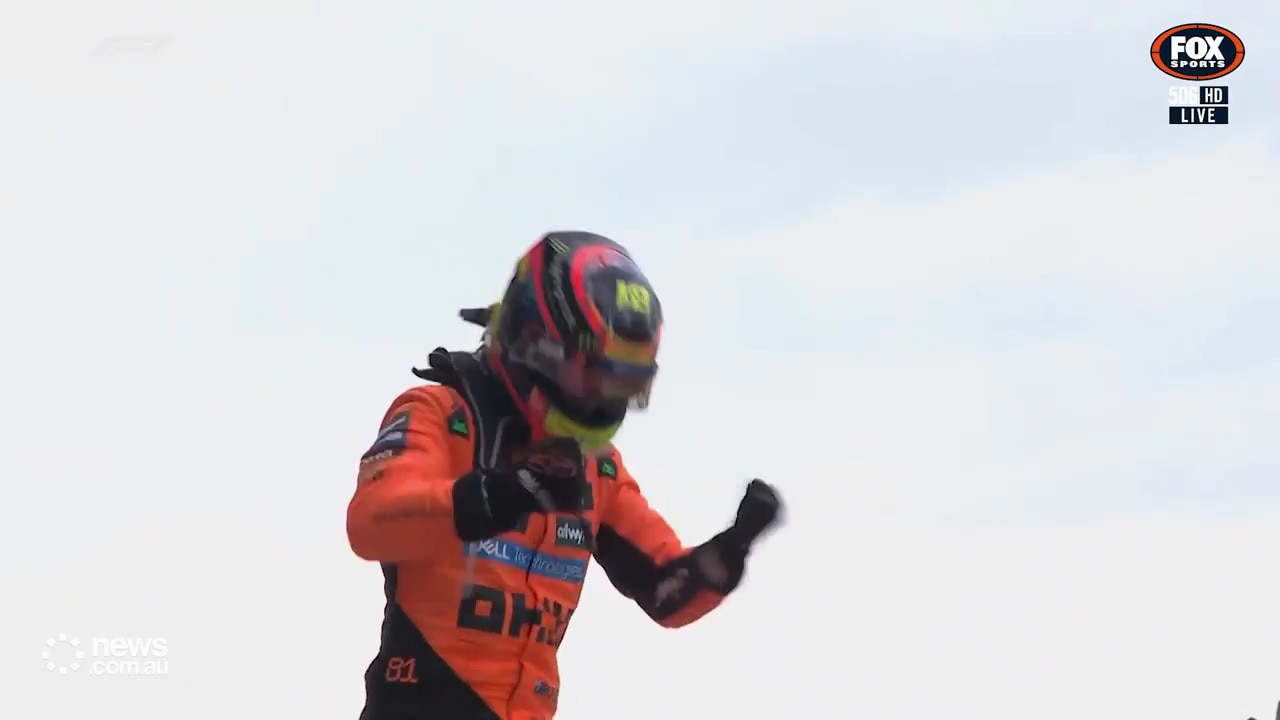 Pumped up Piastri celebrates victory in Miami Grand Prix
