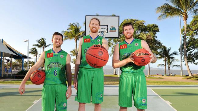 Townsville Crocodiles, Vice Captain Mitch Norton, Luke Schenscher and Captain Brian Conklin