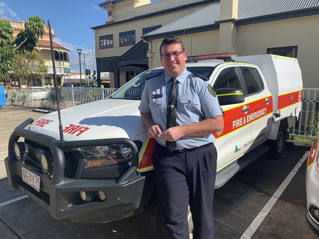 Maryborough Acting Area Director Shaune Toohey. He's advising people of ongoing hazard reduction burns on the Fraser Coast. Photo: Stuart Fast