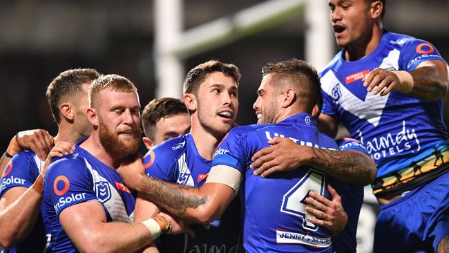 2021 NRL Round 07 - Cronulla-Sutherland Sharks v Canterbury-Bankstown Bulldogs, Netstrata Jubilee Stadium, 2021-04-24. Digital image by Robb Cox NRL PhotosNick Meaney