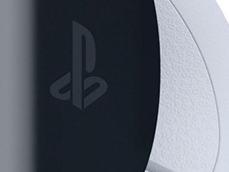 The controller of the PS5 features tiny little symbols of the controller's buttons.