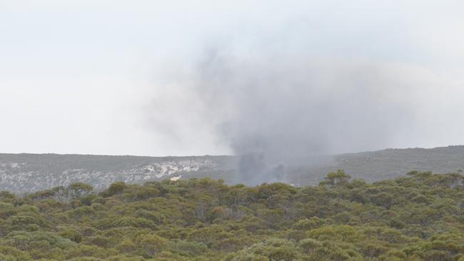 Southern Launch’s third attempt at firing TiSPACE Hapith I rocket into space went up in flames on Thursday. Supplied: Sleaford resident David Farlam