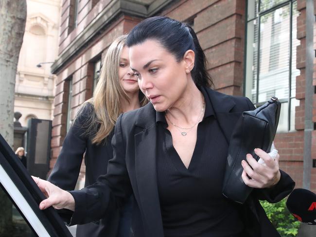 MELBOURNE, AUSTRALIA - NewsWire Photos, OCTOBER 12, 2023. Court case at the Supreme Court of Victoria between Australian performer Vanessa Amorosi and her mother Joyleen Robinson. Picture of Vanessa Amorosi  leaving the court. Picture: NCA NewsWire / David Crosling