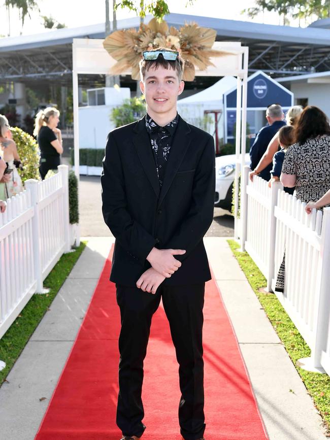 Rhyan Mueller at the 2023 Caloundra State High School Year 12 formal. Picture: Patrick Woods.