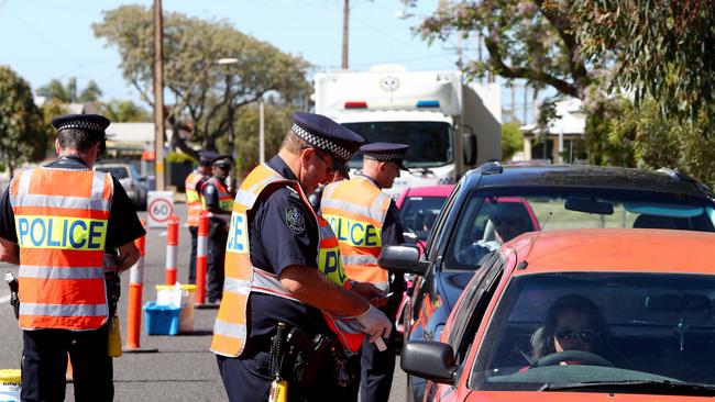 SAPOL officers carry out random breath tests. Picture: File