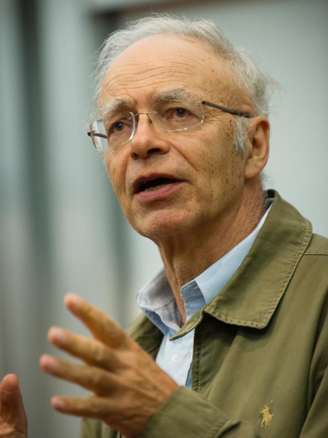 Peter Singer, professor of bioethics at Princeton University.