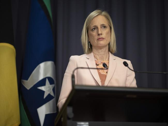 Finance Minister Katy Gallagher says bureaucrats have gone through the budget “line-by-line” in their audit. Picture: NCA NewsWire / Gary Ramage