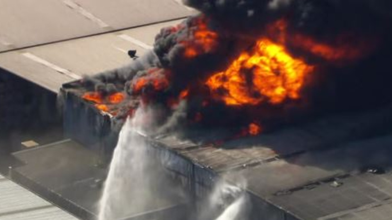 Chemical explosion triggers massive fire