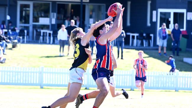 Action from earlier in the season between Wilston Grange and Labrador. Picture, John Gass