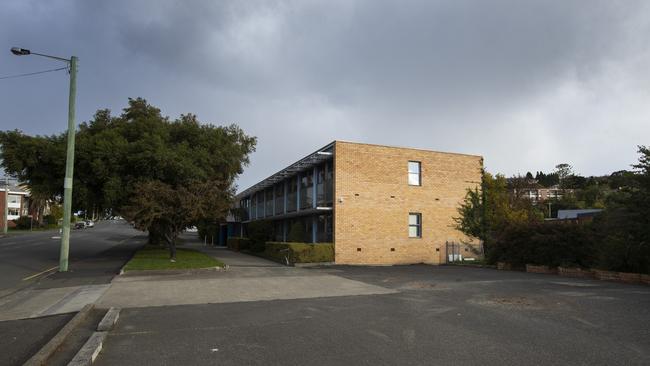 Site of the new proposed private hospital at the former WIN Television building on New Town Road. Picture: LUKE BOWDEN