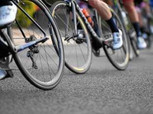 CLOSE CALL: Cyclists were dicing with death on Alexandra Parade on Friday. Picture: Tahlia Stehbens