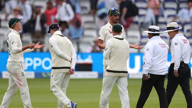 The Aussies were not impressed. Picture: Getty Images