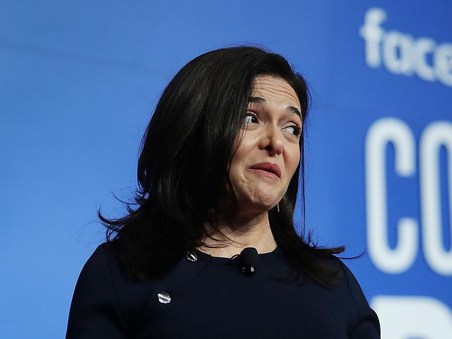 (FILES) In this file photo taken on December 18, 2018, Facebook Chief Operating Officer Sheryl Sandberg speaks during a Facebook Community Boost event at the Knight Center in Miami, Florida. - Dozens of civil rights groups on December 18, 2018 called on Facebook to purge Mark Zuckerberg and Sheryl Sandberg from its board for blunders including "weaponizing anti-Semitism." Advocacy and rights group took direct aim at Zuckerberg and Sandberg for Facebook enlisting Definers Public Affairs to conduct research on company critics. (Photo by JOE RAEDLE / GETTY IMAGES NORTH AMERICA / AFP)