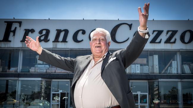 Franco Cozzo outside his Footscray store. Picture: Jake Nowakowski