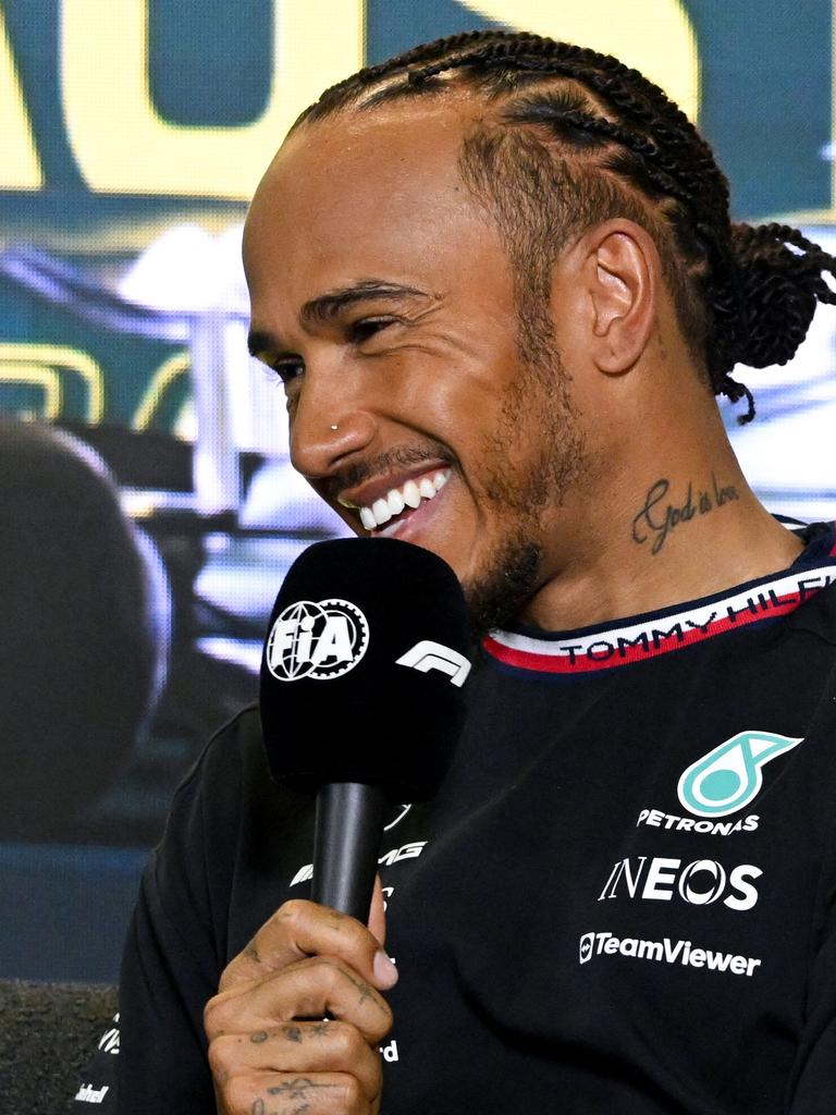 Lewis Hamilton finished third in qualifying.