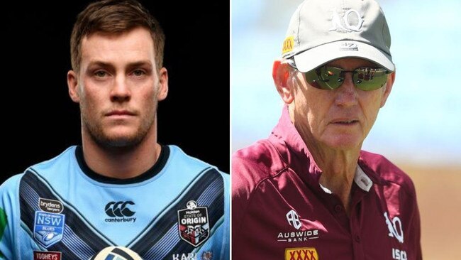 Luke Keary (left) was once in the sights of the Maroons, who Wayne Bennett now coaches.