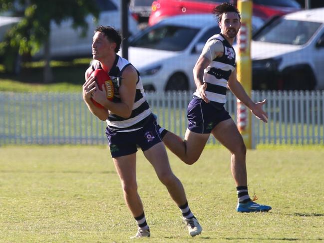 Pictured: Crocs winger Joshua Lea. Port Douglas Crocs v North Cairns Tigers at Port Douglas Sporting Complex. Round 9 AFL Cairns 2024. Photo: Gyan-Reece Rocha