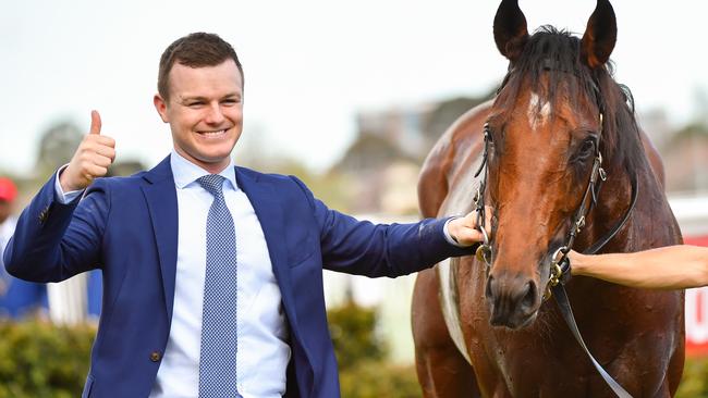 Trainer Ben Hayes with Cape of Good Hope.