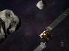 Artist's illustration of NASA's DART spacecraft and the Italian Space Agency's LICIACube before the DART impact. CREDITS: NASA/Johns Hopkins APL/Steve Gribben. For MARTIN GEORGE'S col for the Mercury.