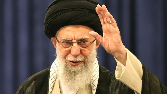 Iran's supreme leader Ayatollah Ali Khamenei is reported to have ordered a strike on Israel. Picture: AFP.