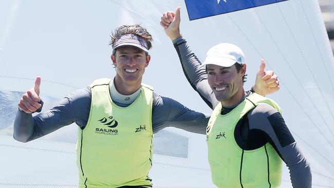 Will Ryan, left, with skipper Mat Belcher, will compete at their second Olympics together next year.