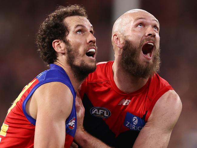 Darcy Fort was fantastic against Max Gawn. Picture: Michael Klein