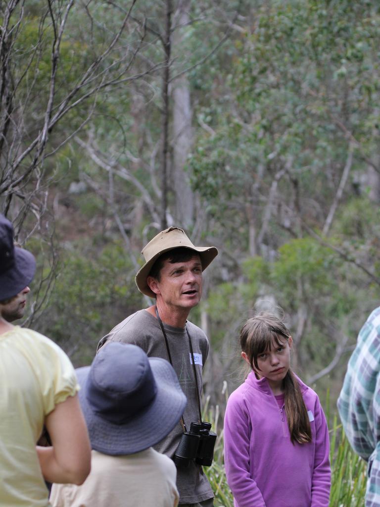 WILDLIFE PROGRAM: At a Land For Wildlife property open day are Peter Hayes and his daughter Zoe Hayes.