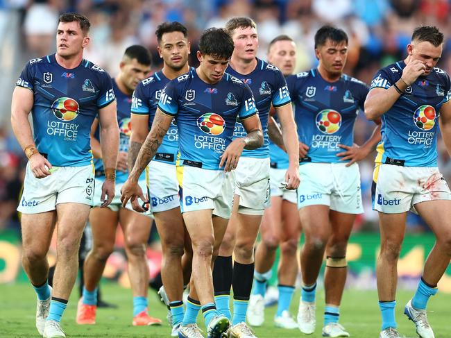 The Titans are flailing as the club considers a roster overhaul. Picture: Chris Hyde/Getty Images