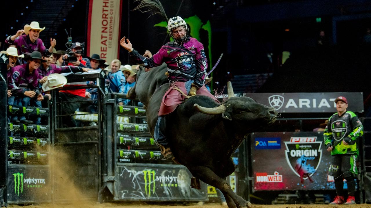 Aaron Kleier rode Team Queensland to victory at PBR Origin II at Brisbane. Picture: Supplied / PBR Australia