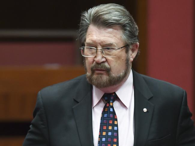 Senator Derryn Hinch said he does not trust big business. Picture: AAP Image/Lukas Coch