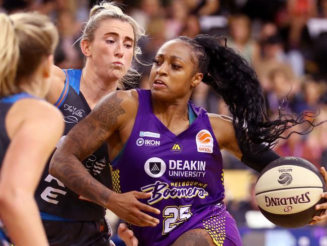 Tiffany Mitchell ignited the Boomers in the third quarter. Picture: Getty Images