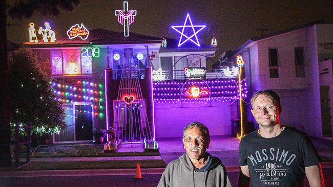 Lester Denetto and Michael Gotfredsen at Bunnai Rd, Pemulwuy. Picture: Carmela Roche