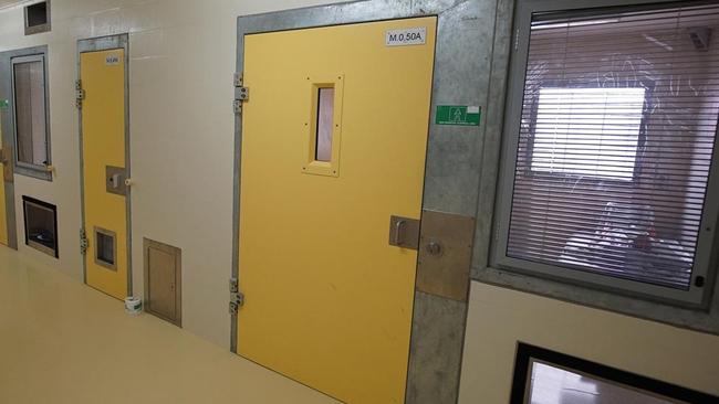 A prisoner lies in his solitary confinement cell in the safety unit at Lotus Glen Correctional Centre in Far North Queensland. Picture: Daniel Soekov for Human Rights Watch