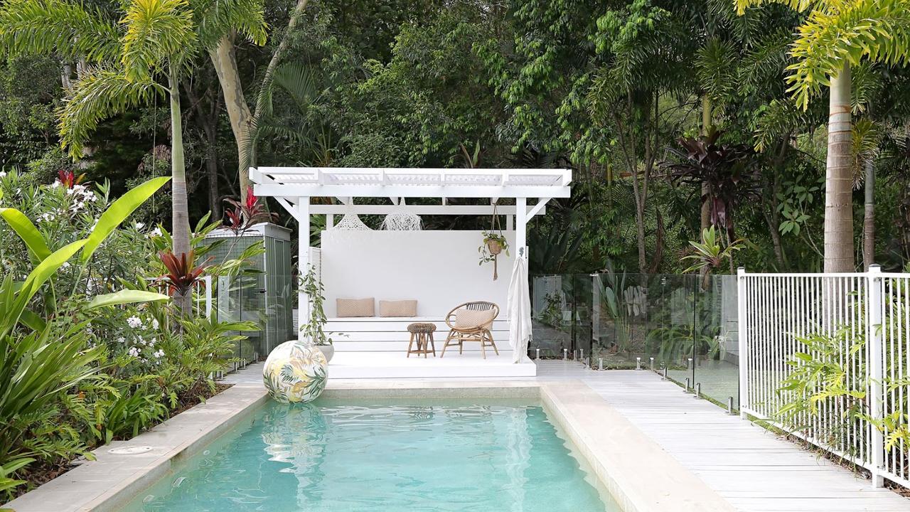 Burderim Rainforest retreat pool area.