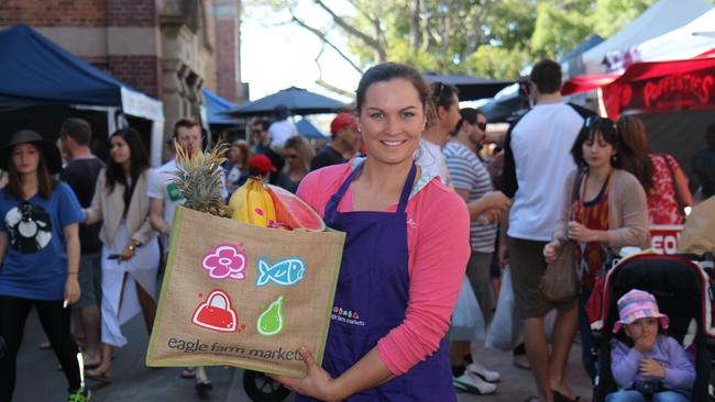 Nicole Davies at the Eagle Farm markets, in 2016.