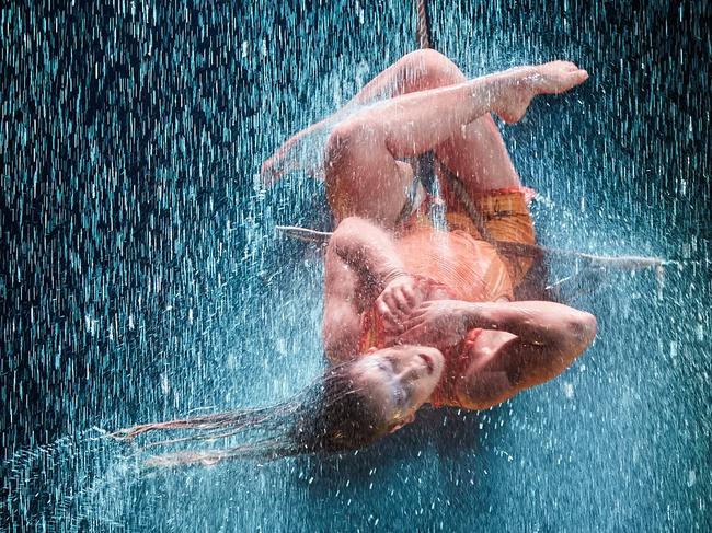 Roue Cyr and Trapeze from Cirque du Soleil show LUZIA. Picture: Matt Beard