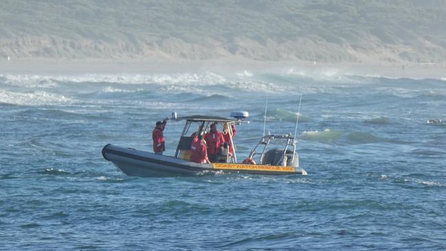 Coastwatch and other emergency services were involved in a search and rescue operation off Ocean Grove and Barwon Heads. Picture: Kelly Fry