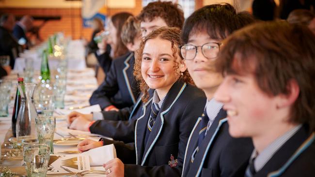 Canberra Grammar School Year 12 boarding students celebrate their graduation.