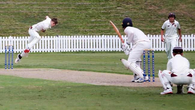 Curtis Beevers was outstanding for St Peters today. PIC: Chris Thomas