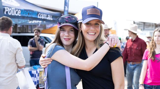 Mount Isa Rodeo 2024 - Ava Murphy and Emma OÃ¢â‚¬â„¢Neill at the Mount Isa Rodeo. Picture by Luke Marsden. - Photo Supplied