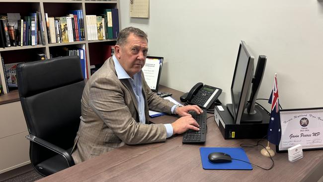 Outgoing Federal Braddon MP Gavin Pearce at his Burnie electorate office. Picture: Simon McGuire.