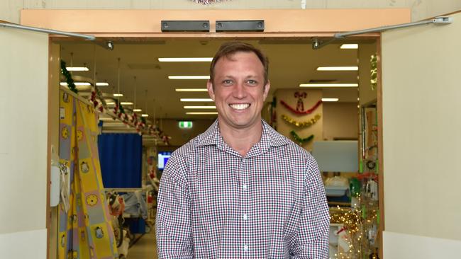 Health Minister Steven Miles at Redcliffe Hospital