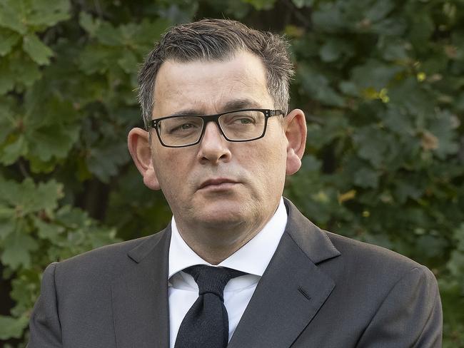 MELBOURNE, AUSTRALIA - NewsWire Photos MARCH 10, 2022: Premier Daniel Andrews  makes an announcement during a press conference in melbourne.Picture: NCA NewsWire / Luis Enrique Ascui