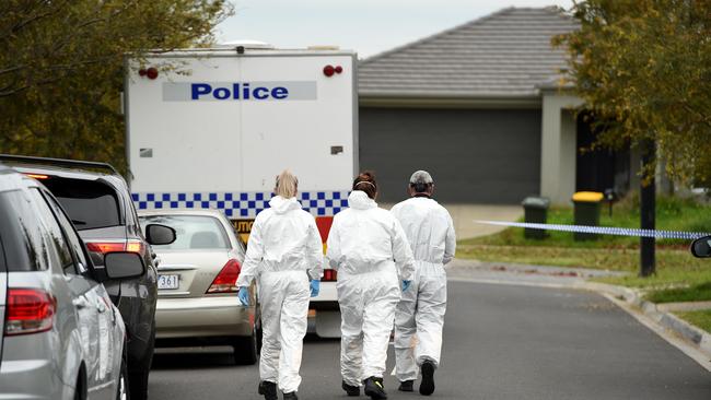 A burglar who shot dead a dressmaker during a Melbourne home invasion has been found guilty of his broad daylight killing.